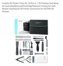 Creality 3D Printer Tool Kit - 74 Accessories in Portable Storage Bag