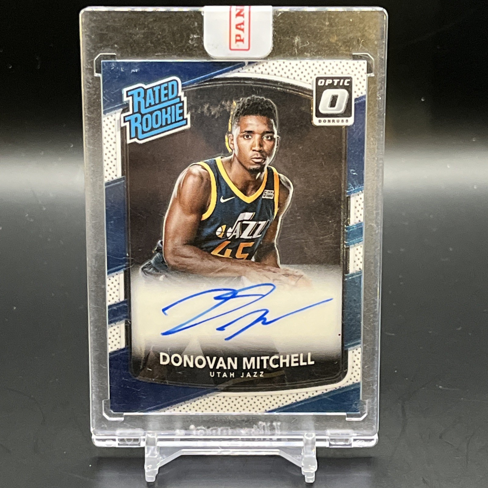 2017 Donruss Optic Autograph #188 DONOVAN MITCHELL RC ENCASED