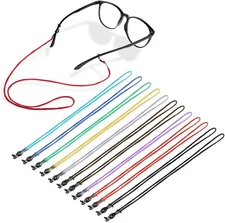 12 Pack - Eyeglasses Strap Eyewear Retainer, Eyeglass Straps Cords Eyeglass Hol