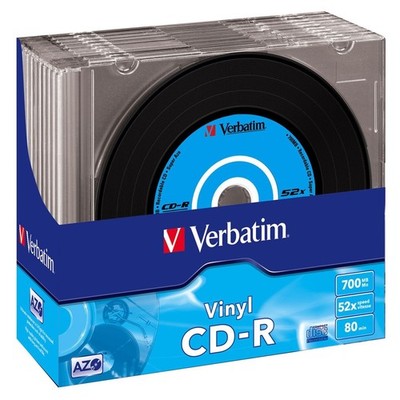 Verbatim CD-R AZO Data Vinyl 700 MB 52X 10er-Pack CD-Rohlinge #12585539
