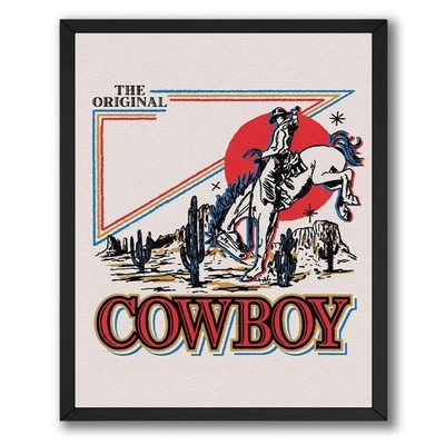 InkFlow Posters Vintage Cowboy Beer Poster - American Icon Art - Graffiti Art