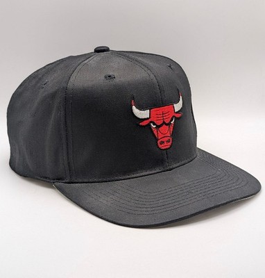 Vintage Chicago Bulls USPS Priority Mail KICK10 Black Snapback Baseball Cap Hat