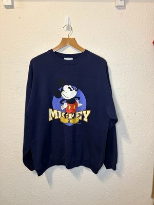 Vintage 90s Disney Mickey Mouse Sweatshirt XL Hanes Heavyweight Made USA