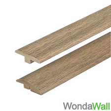 Medium Oak MDF Laminate Wood Flooring Threshold Door Profile Trim T-Bar or Ramp