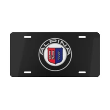 Alpina Front License Plate Tag Vanity Style – Auto Metal Aluminum