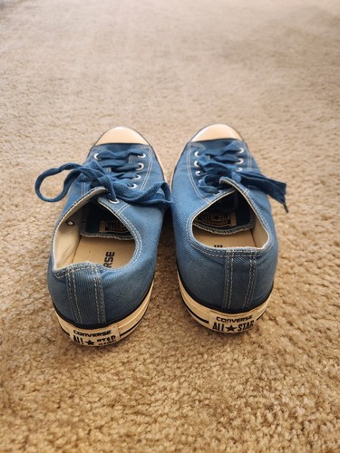 Converse All Star blau Low-Top Schnürschuhe Sneaker Schuhe Herren 10,5 Damen 12,5 - Bild 3 von 6
