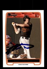 Signed Baseball Card Auto Nick Delmonico 2012 Bowman #BP92 Baltimore Orioles