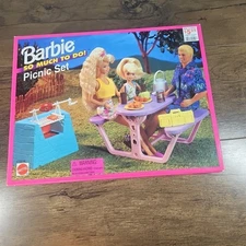 Vintage 1995 Barbie So Much To Do Picnic Set 67032-91 Mattel NEW In Box!