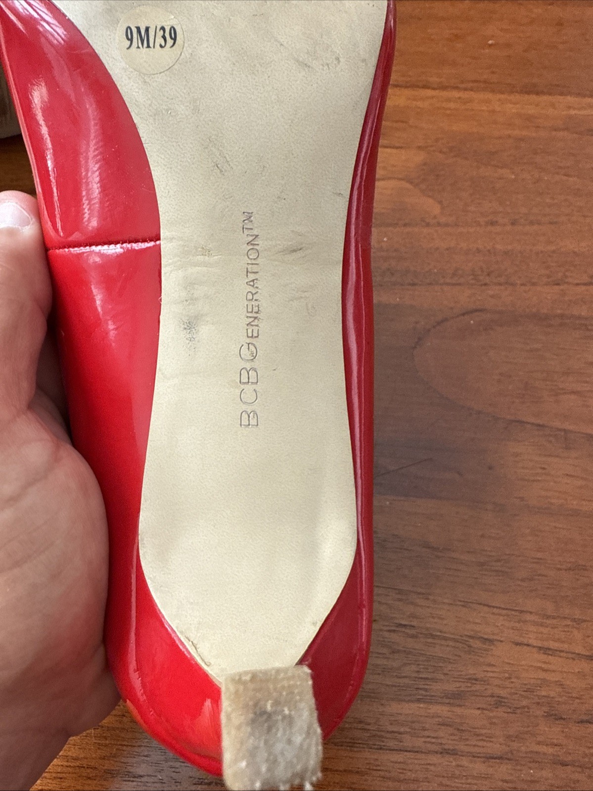 BCBGeneration Women's Ruby Red Leather Pumps, Siz… - image 4