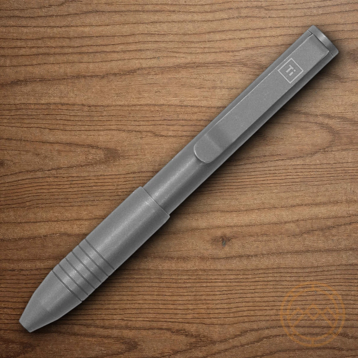 Big Idea Design Pocket Pro Pen Stonewash Titanium Auto-Adjusting Collet Grip