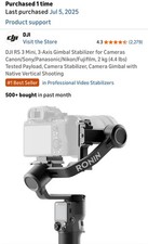 DJI RS 3 Mini 3-Axis Gimbal Stabilizer