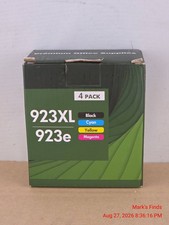 923XL 923e Ink Cartridges 4-Pack - Black Cyan Yellow Magenta - NIB