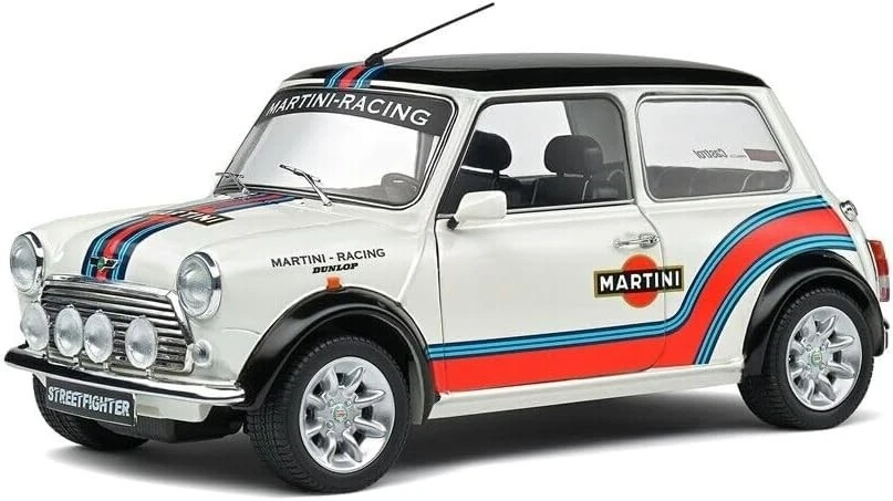 Finished Product Solido 1/18 Mini Cooper Sport Martini 1998 from