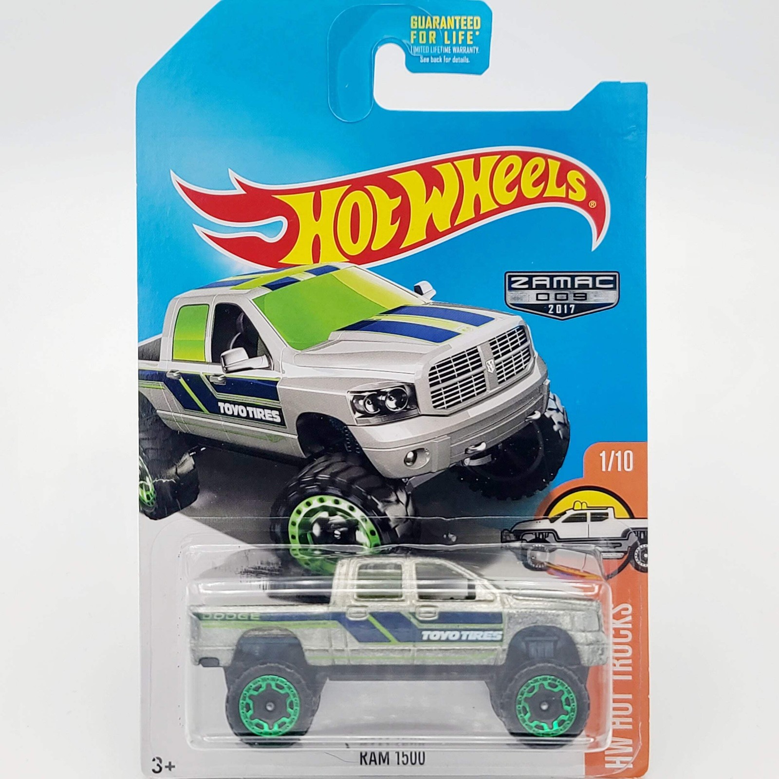 Hot Wheels - ZAMAC - Ram 1500 Pickup Truck (2017 HW Basic - Hot Trucks)