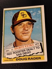 1976 Topps Baseball Traded - #44T Doug Rader - San Diego Padres VG-EX Condition 