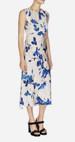 Lover Floral Watercolour Swap Midi Dress Size AU 8 US 4 Cross Back Blue RRP$499 - Picture 2 of 11