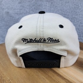 Pittsburgh Pirates Hat Cap Snap Back Beige Yellow Logo MLB Baseball Mitchell Nes