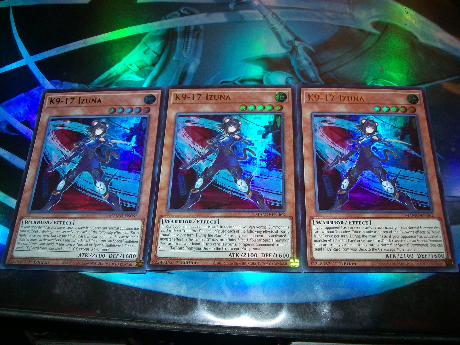 3x K9-17 Izuna 1st Edition Ultra Rare MAMO-EN062 Yu-Gi-Oh!