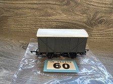 Hornby OO Gauge 4-Wheel Box Van Wagon. Grey with White Roof
