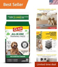 Charcoal Dog Pee Pads 23" x 23" - 30 Pack, Advanced Absorption Training Aid