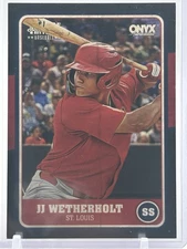 2025 Onyx Vintage JJ Wetherholt Black Border 10/10 A Top Prospect + Onyx Base 