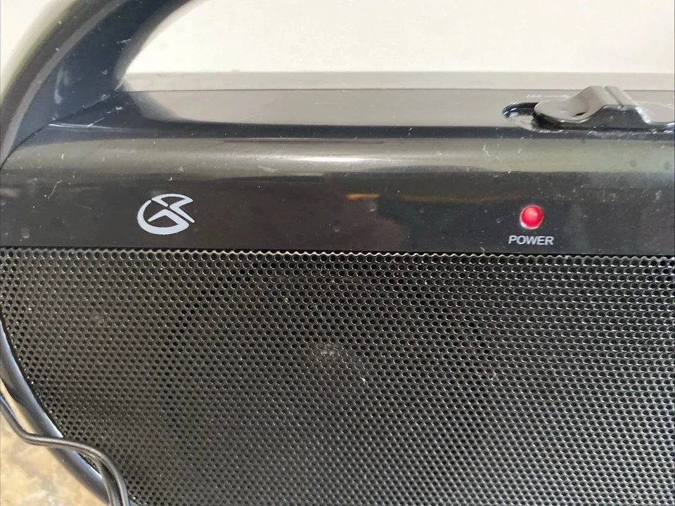 Radio reloj portátil AM/FM GPX R602B con cable y compartimento para batería FUNCIONA Foto 4 de 4