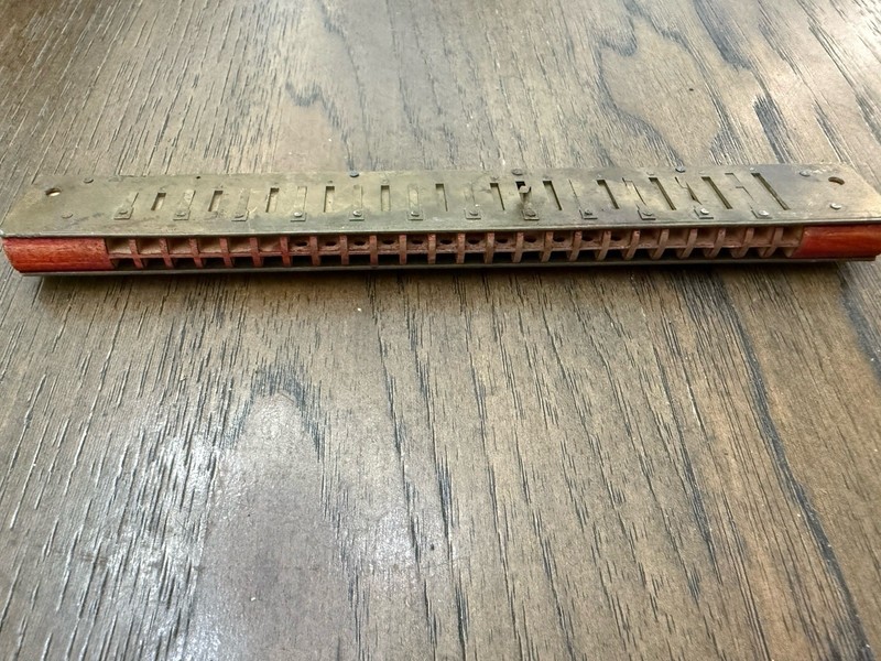 1890s Harmonica Parts/Core Believed To Be Hohner Marine Band Brass? Collectible!