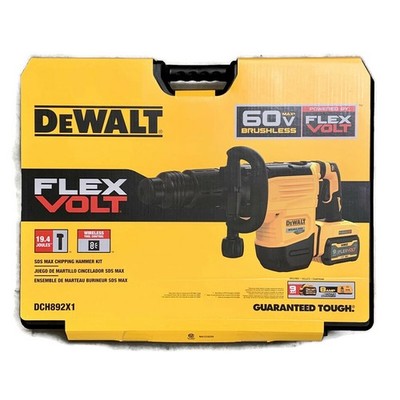 DEWALT DCH892X1 60V MAX 22-lb Cordless SDS MAX Chipping Demolition Hammer Kit