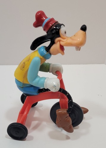Vintage 1977 Goofy Riding Tricycle 5" Spielzeugfigur Walt Disney Gabriel Industries - Bild 2 von 13