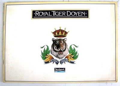 LEYLAND ROYAL TIGER DOYEN Bus Commercial Vehicle Sales Brochure c1985 #LB1138