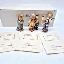 Studio Hummel Christmas Ornaments Set of 3 Porcelain 2.5" Set 4 in Box