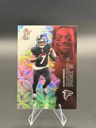 2025 Topps Signature Class #4 Bijan Robinson Chrome Kaleidoscope Refractor