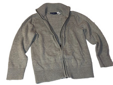 N6 WOW LN Boys Size 5/6 The Children's Place Gray Cardigan Full Zip Sweater