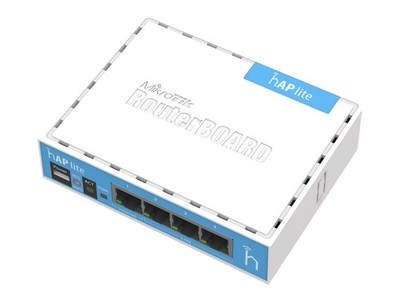 MikroTik hAP lite 2.4GHz 10.100Mbps QCA9531-BL3A-R 650MHz 32MB RB941-2ND