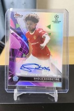 Shola Shoretire Manchester United 21/22 UCL Rookie Card. rookie card picture