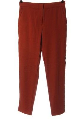 BODYFLIRT Stoffhose Damen Hose Gr. DE 38 rot-hellorange-schwarz Casual-Look