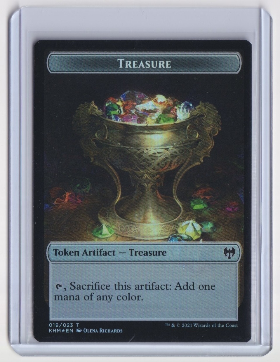TREASURE // EMBLEM - KAYA THE INEXORABLE TOKEN 19 // 20 KALDHEIM MTG FOIL NM/M