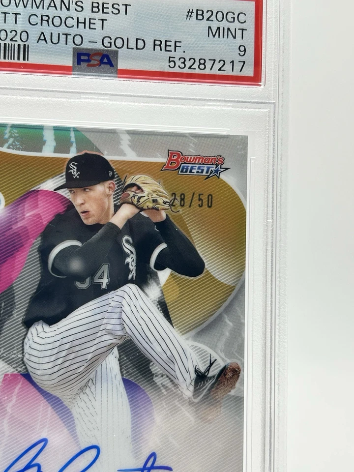 2020 Bowman's Best #B20-GC Garrett Crochet #/50! (AU,RC) BOSTON RED SOX 📈 - Image 2 of 4