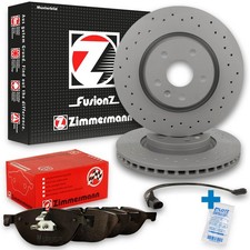 2x ZIMMERMANN Bremsscheiben Ø380mm + Beläge Vorne passend für Porsche 911 (997)