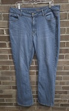 Riders by lee Straight Leg Women's size 16 Long Light Wash Blue Denim Jeans