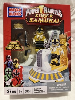 Power Rangers Super Samurai Mega Bloks Yellow Zord Cockpit Hero Pack 5805 2012