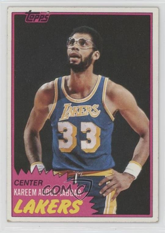 1981-82 Topps Kareem Abdul-Jabbar #20 HOF 07qd