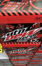 Brand New Mountain Dew Code Red Zero Sugar 12 Pack Sealed Rare*