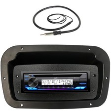 JVC KD-T92MBS Single-DIN Marine Radio CD Receiver, Marine Kit, 22" Radio Antenna