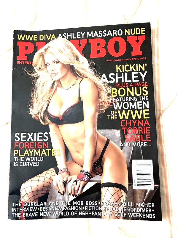 PLAYBOY Magazine  Ashley Massaro plus WWE Divas Chyna Torrie Sable April 2007