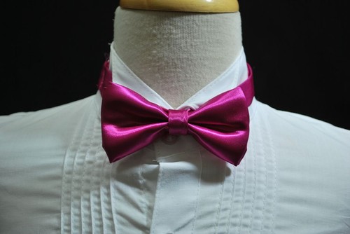 Satin Double Layers Bow Tie for Baby Toddler Boys Wedding Formal Tuxedo Suit - Picture 15 of 25