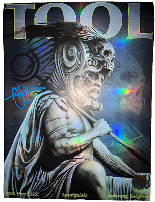 2022 TOOL SIGNED ANTWERP BELGIUM POSTER CONCERT TOUR 5/13/22 ADI