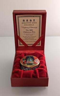 Halycon Days Christmas 2001 Schmuckschatulle - Top Zustand - Originalverpackt