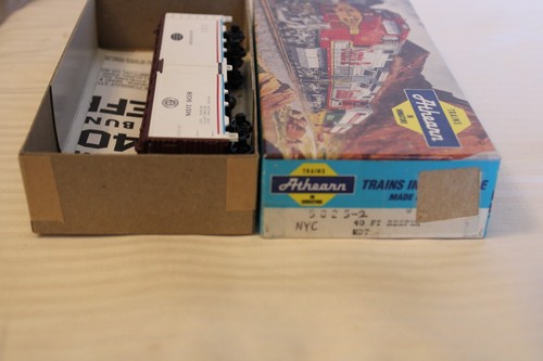Athearn escala HO, coche de caja de 40', New York Central, MDT, blanco, #9018 - 5025 construido | Zustand: Used