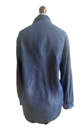 Kooples Denim Lace Shirt Top - Picture 8 of 8